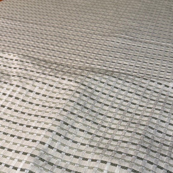 Checkered Upholstery Fabric in Sage Green and White - Picture 4 of 4